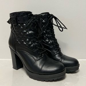Guess Black Combat Boots